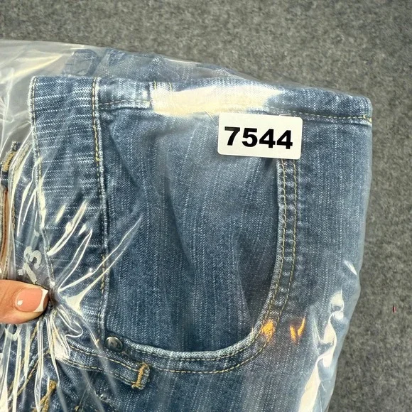 VTG Pepe Jeans UK 73 Mens Jeans Wide Leg Taper Denim Blue Y2K Skater Size 30x30 - Picture 9 of 9